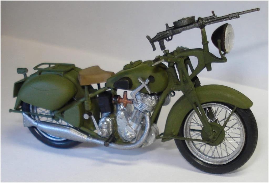 AIM Fan Model Soviet Army Military Motorcycle Etched Spoke Plastic Model AF35001 1/35 TIZ-AM-600