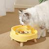 Protect Cervical Vertebra Pet Dog Cat Bowl Plastic Cat Food Bowl Pet Four Legged Bowl  for Dogs