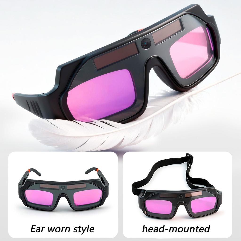 Professional Automatic Darkening Welding Helmet Solar Powered Fast Response Adjustable for Welding and Grinding Safety