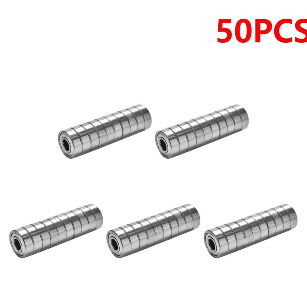 10-100pcs 608ZZ Carbon Steel Deep Groove Ball Bearings for Longboard Skates Roller Skates Frictionless Miniature 608ZZ Bearings