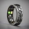 Bluetooth 5.0 Smart Ring: Titanium Steel, Non-fading, Monitors Heart Rate, Blood Pressure, Blood Oxygen, Sleep.