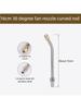 25°/90°/U High Pressure Washer Extension Wand With CurvedHead Rod Cleaning Tool With 1/4 Quick Connector Lance Spear for car