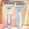 Dog Comb Knife Dog Brush Pet Hair Remover Stainless Steel Combs for Dogs Hair Knot Cleaning Pet Grooming Brush Dogs Knife Comb