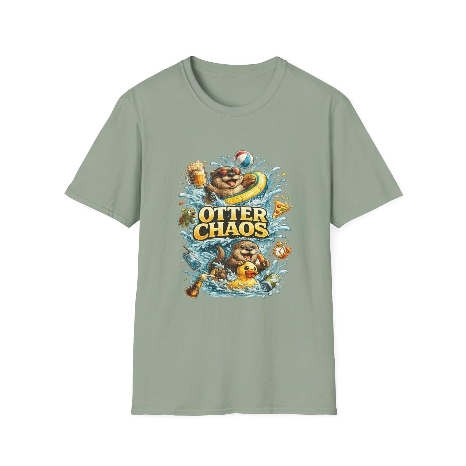 Otter Chaos Children s Children s T  Children s T-shirt | Playful Beach Funny Pun Party tee  Children s T-shirt 160