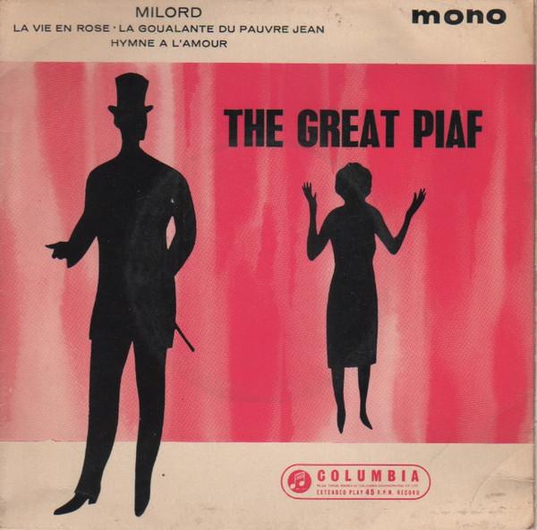 

7inch Record EDITH PIAF The Great Piaf SEG8220 Columbia UK Pop Used