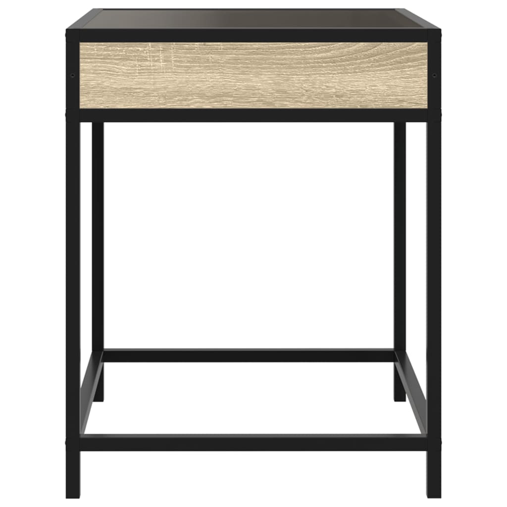 Infinity LED Coffee Table in Sonoma Oak 40 x 40 x 51 cm