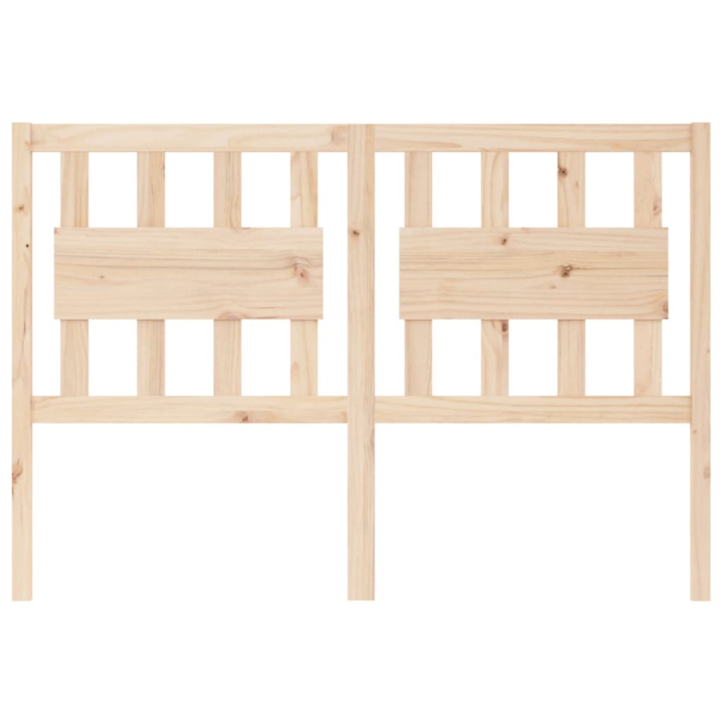 Headboard 125.5 X 4 X 100 Cm Solid Pine Wood