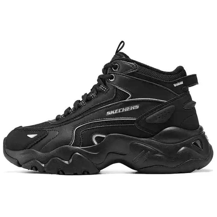 Skechers DLites 3.0 Comfortable Soft Durable Mid-Top Casual Shoes Women sneaker Black 168015-BBK 35