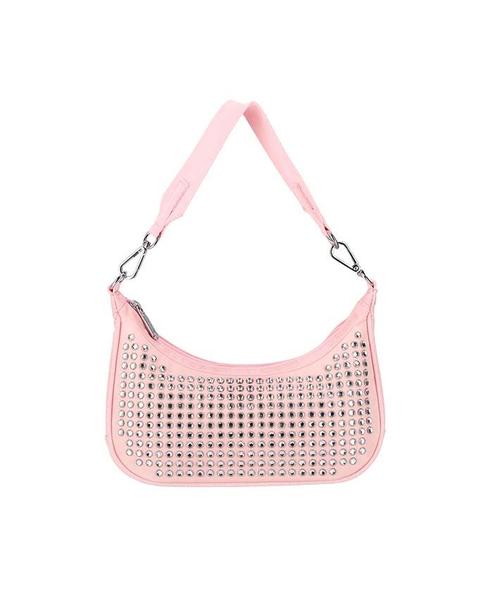 LeSportsac Official SM CONV HOBO Shoulder Bag with W Stones4097, Women's, Beaded Pink