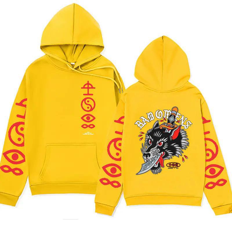 Rapper Bad Omens Band Double Sided Print Hoodie