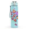 1PC Colorful Doodle Collage Art Pattern 750ml Color Plastic Sports Water Bottle Leakproof Flip Straw Lid Suitable for Sports Office Home Use