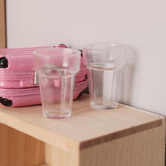 10Pcs Creative 1/12 Ratio Decorate ABS Ice Cream Mini Mug Models Doll House Accessories Dollhouse Water Cups