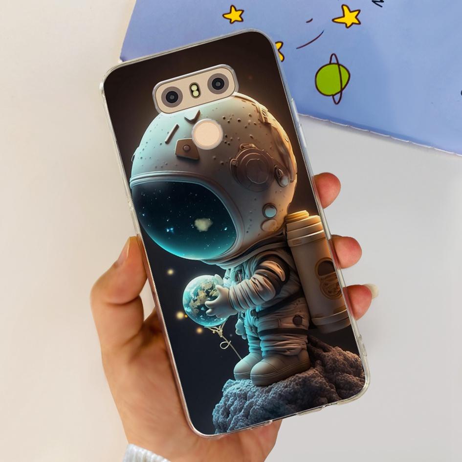For LG G6 Plus Case LGM-G600K Phone Cases Popular Flower Soft Silicone Clear Protective Shell For LG G6 G 6 LG6 LGG6+ Back Cover