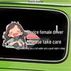 Considerate Driver Warning Sticker: Waterproof Sunproof Rear Window Car Decal
