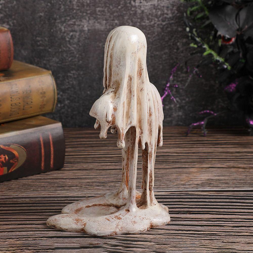Resin Ghost Candlestick Heat Insulation Candlelight Dinner Props Creativity Candle Stand  Home