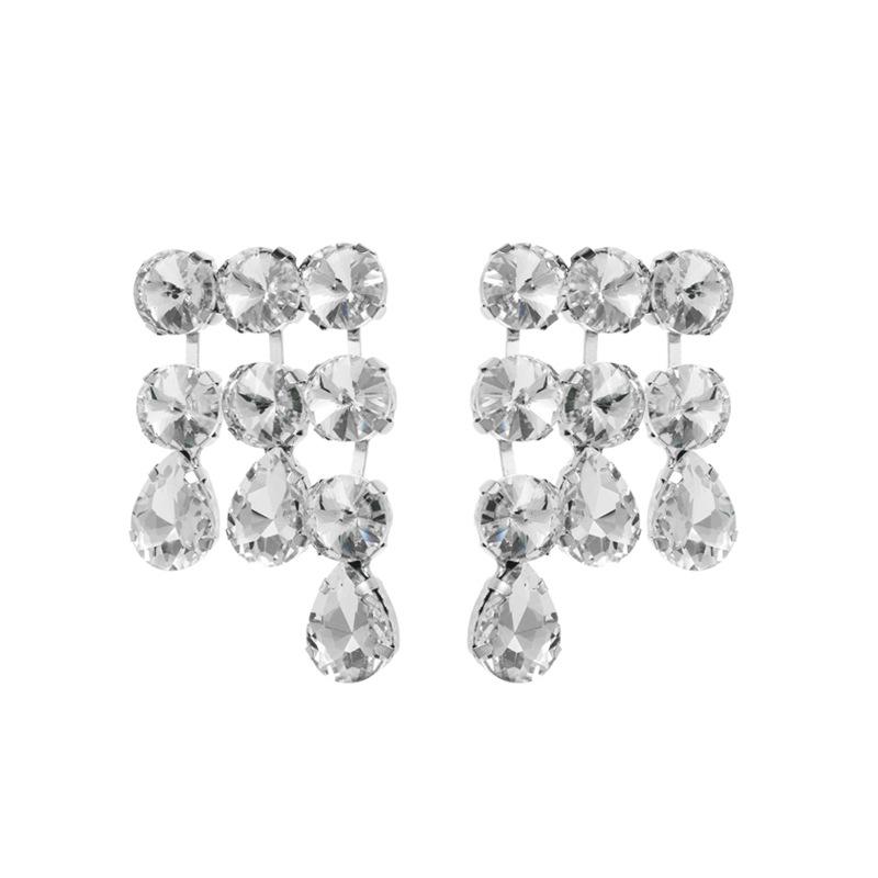 Women's Drop Earring Glass Crystal Geometric Exaggerated Premium Party Earrings