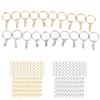 220pcs Gold DIY Keychain Rings Silver Keychain Rings Kit Split Keychain Rings  DIY Crafts