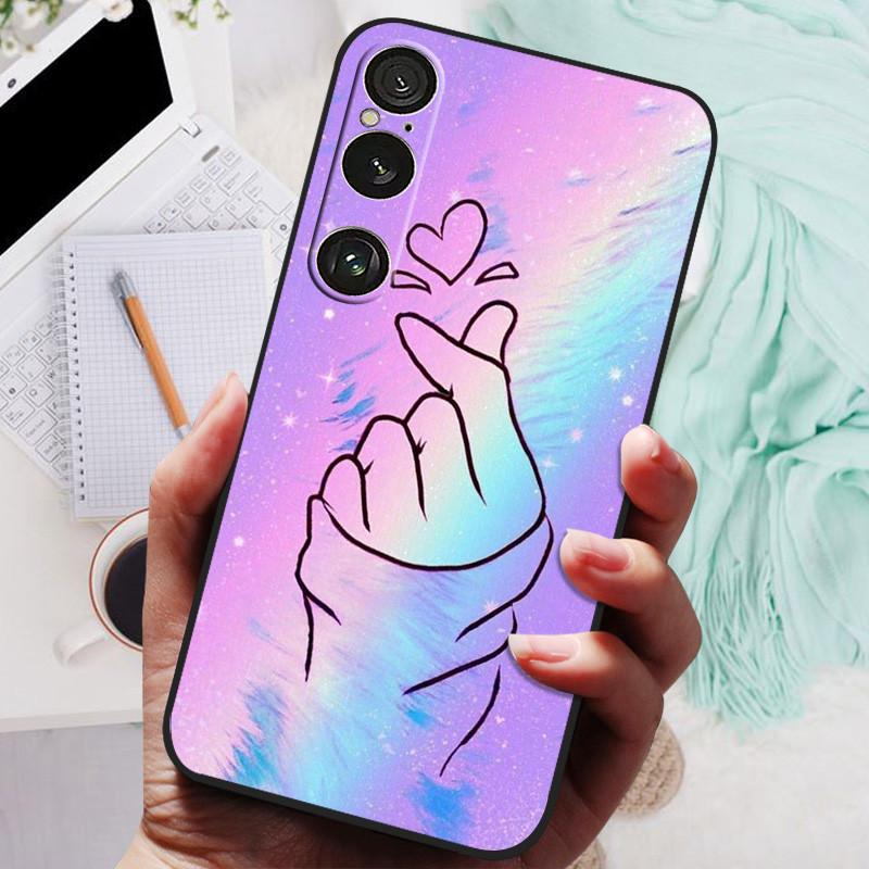 For Sony Xperia 1 VI Case Animals Soft Silicone TPU Back Cover Phone Cases For Sony Xperia1 VI Protective Bumper Shockproof Capa