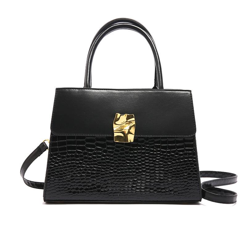 Mode hochwertige Handtasche mit Krokodilmuster Damen 2025 Herbst neu Nischendesign kleine quadratische Tasche