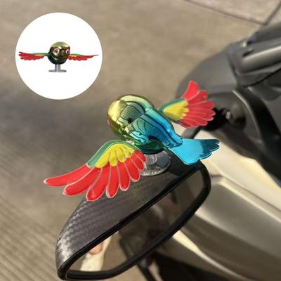 Ornament For Helmet Realistic Weatherproof Cute Decor Bird Car Side Rearview Mirror Decorations For Women Riders Cyclist