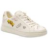 Coach Highline Synthetic Leather Printed Round Toe Lace-Up Low-Top Sneakers Women Sneakers White CAQ45-CAH