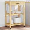 VidaXL Kitchen Trolley MONZA 60x40x90 Cm Solid Pine Wood 376094