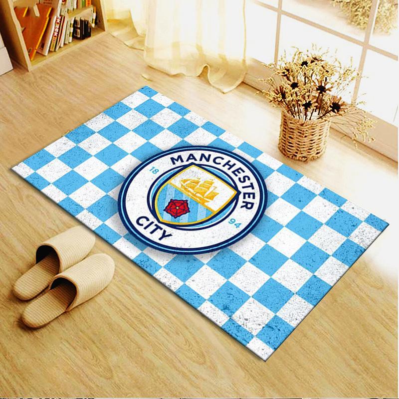 Manchester City FC Carpet Rug for Living Room Bedroom Home Sofa Decoration,Kids play Non-slip Floor Mat