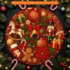 1pc Tree Skirt, Celebrate Christmas with Joy, Christmas Home Decor: Large Round Tree Skirt, Tree Cover for Indoor And Outdoor Holiday Decoration; Wint