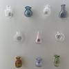10 Pcs Mini Vase Magnets for Fridge Cute Tiny Magnetic Glass Vases Refrigerator Accessories Funny Plant Pot with Flowers for Locker Office Decoration