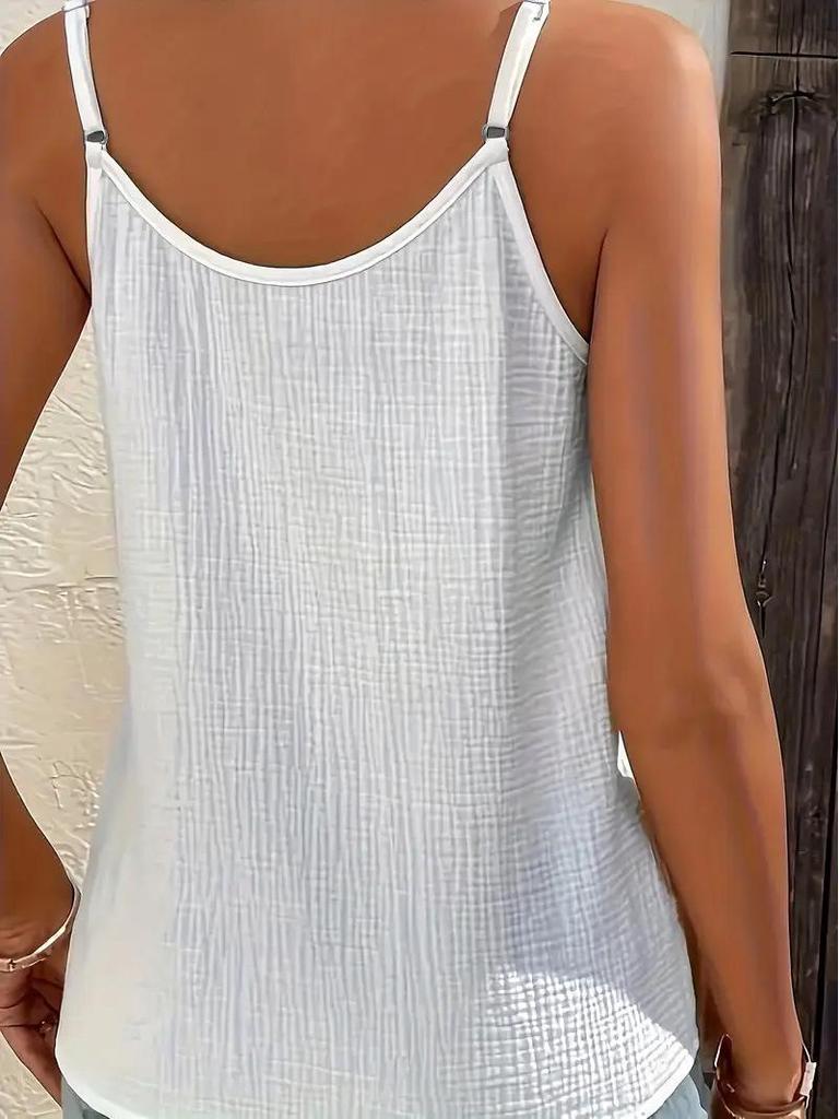 Neues einfarbiges Damen-Camisole-Westchen für Frühling/Sommer