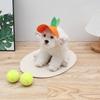 Pet Accessories Orange Dog Sun Hat Breathable Adjustable Dog Sunshade Comfortable Cat Sunscreen Hat Summer