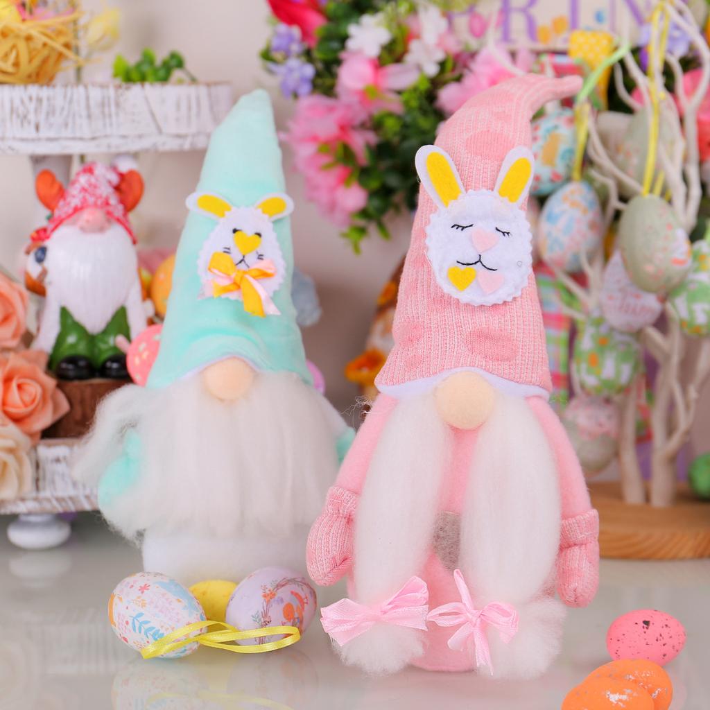 Rudolph Ornament Rabbit Ears Doll Ornament Easter Elf Doll Gift