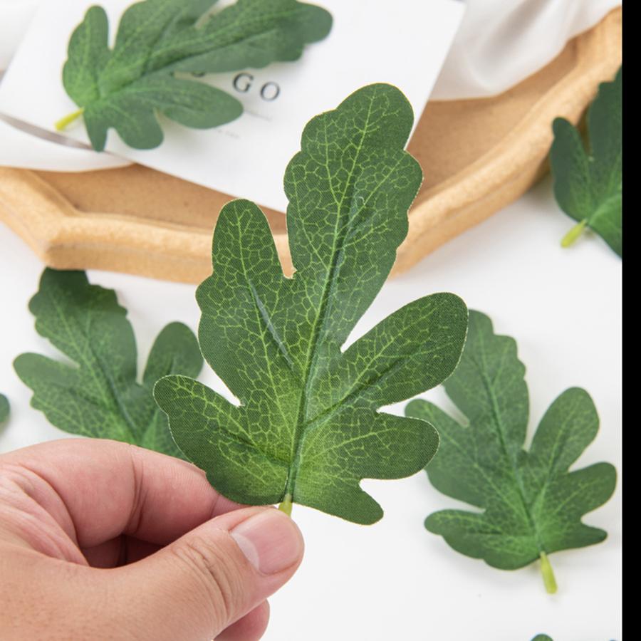 Artificial Plants Silk Watermelon Leaves Diy Candy Box Wedding Festival Decorations Wreath Accessories Home Room Scrapbook Props