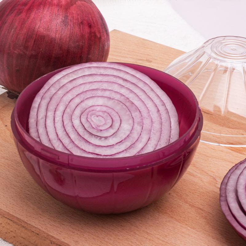 1Pc Creative Kitchen Refrigerator Vegetable Fruits Crisper Containers Onion Avocado Tomatoes Lemon Fresh Storage Box