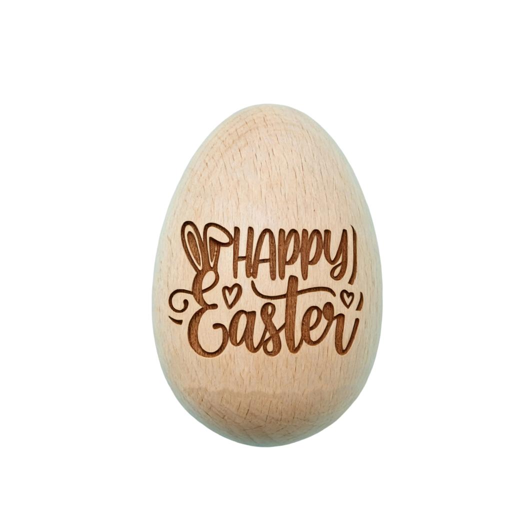 Ostern Holzschnitzerei Bemalte Eier, Feiertagsdekorationen, Partyzubehör, Holzei-Bastelarbeiten
