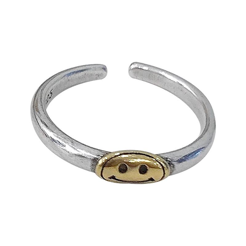 Korean 925 Sterling Silver Non-Fading Open Ring – Elegant High-End Design for Women