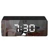 New Design Mirror Desk Clock Hot Selling  Digital Alarm Clock LED Thermometer Display Table Desktop Clock