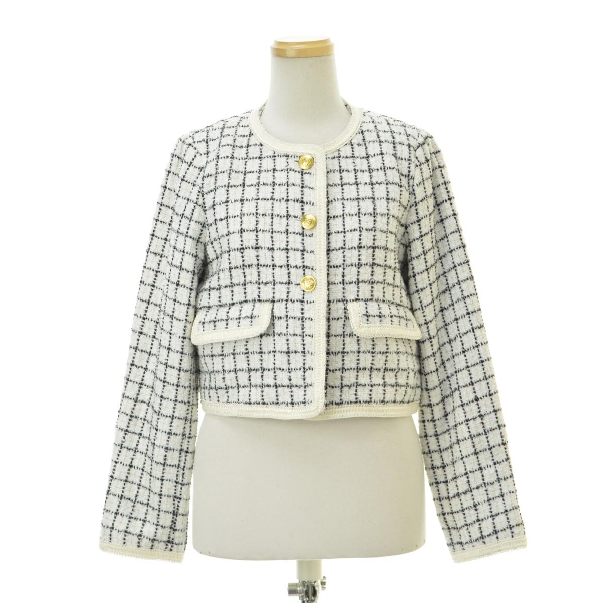 [Used] Lily Brown / Lily Brown LWFJ224047 Blade trim tweed jacket [cacfbbda-l]