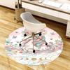 1PC Unicorn Flowers Non-Slip Floor Round carpet, Office, family, bedroom, Large Area Rug Indoor Rugs,  Durable Polyester-L0381