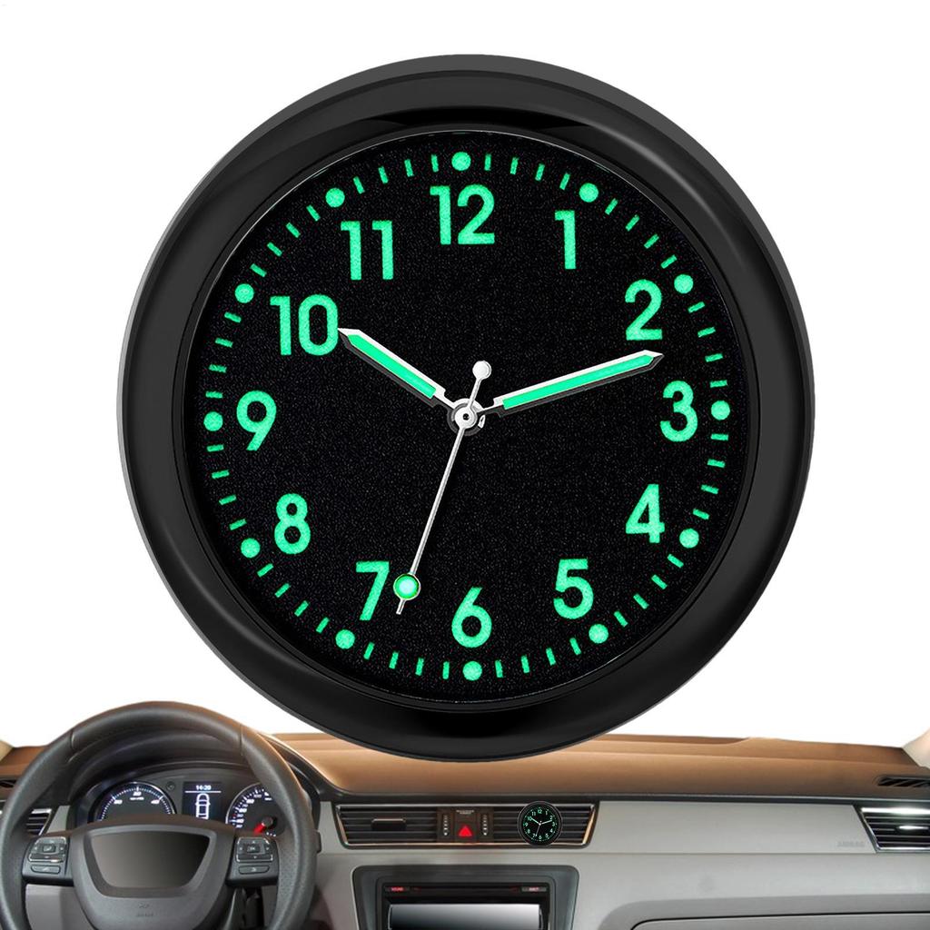 Car Clock Luminous Automobiles Internal Stick-On Mini Digital Watch Mechanics Quartz Clocks Auto Ornament Car Accessories Gifts