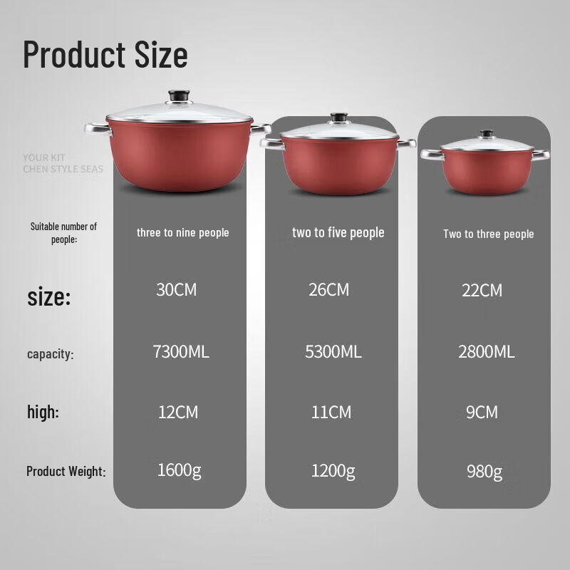 ZISIZ 30CM Deluxe Stewing Pot with Steamer
