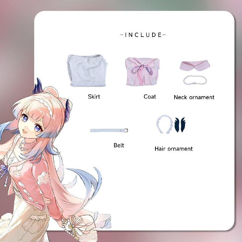 

Genshin Sangonomiya Impact Кокоми Ролевая Игра Косплей Костюм Одежда Выступление XS