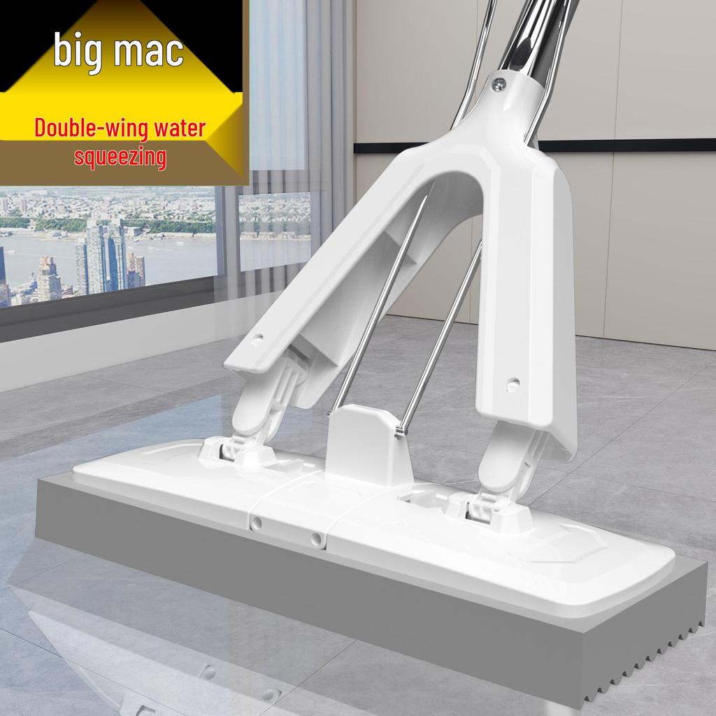 Sponge Mop 2025: Foldable PVA Hand-Free for Wet/Dry Cleaning