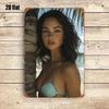 Tropical Beach Metal Wall Art Vintage Iron Sign 8x12 Inch for Home Bar Decor