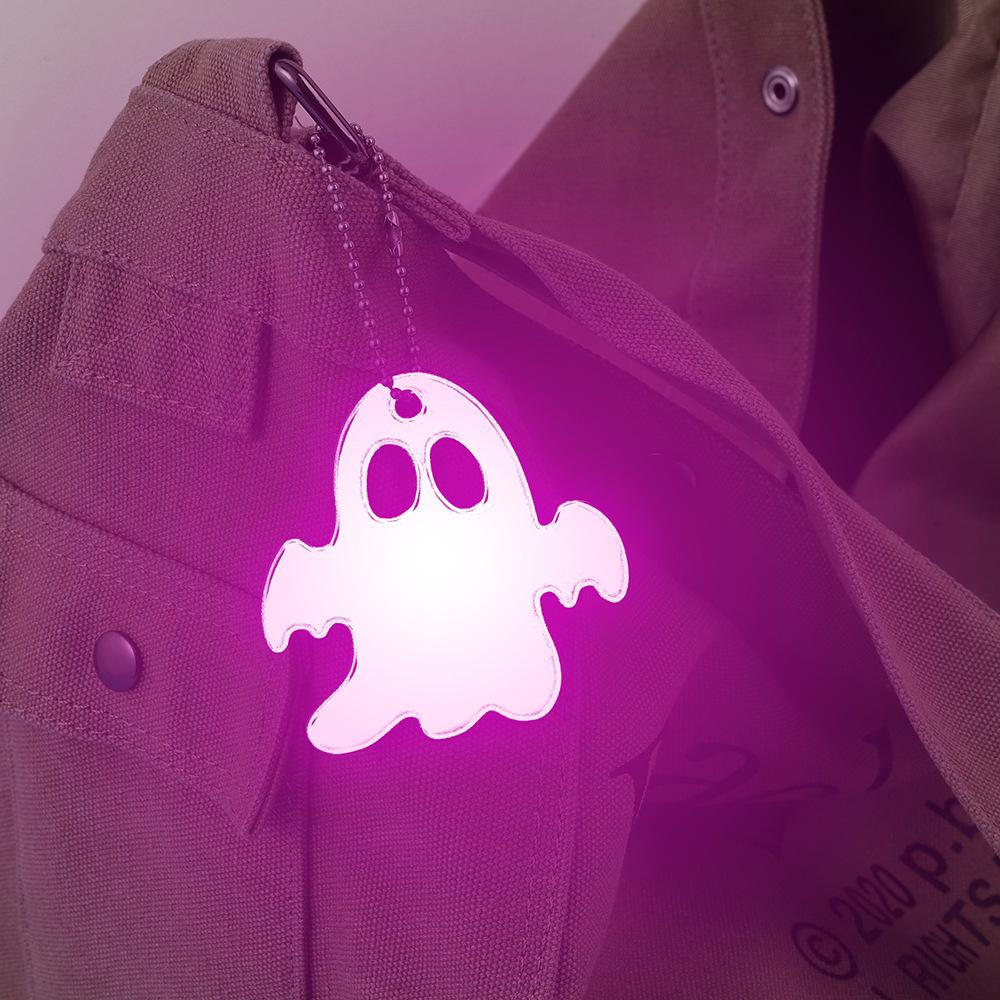 Ghost Reflective PVC Safety Pendant for Outdoor Cycling Backpacks
