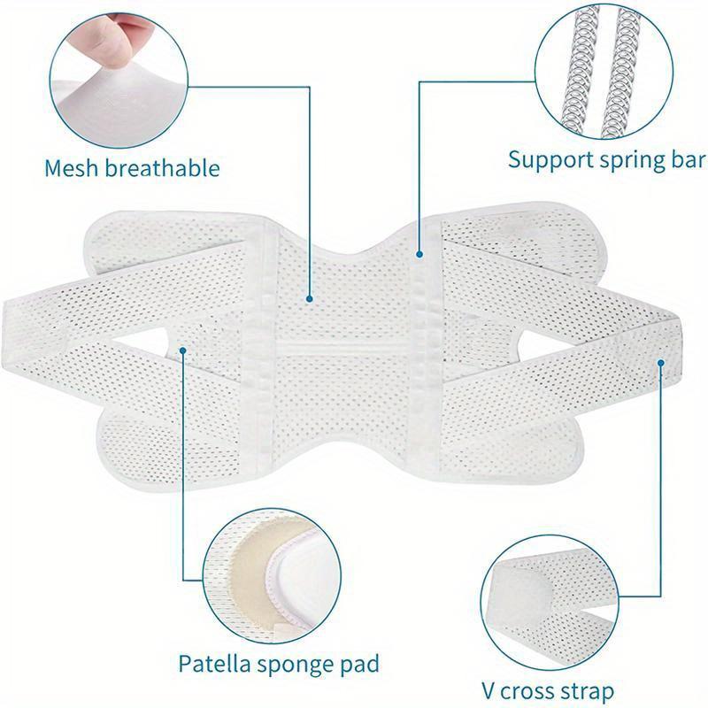Enhanced Compression Knee Brace - Breathable & Adjustable Sports Knee Pad for Basketball, Running, Hiking, Fitness, Cycling Non- Fabric, Hand Washable