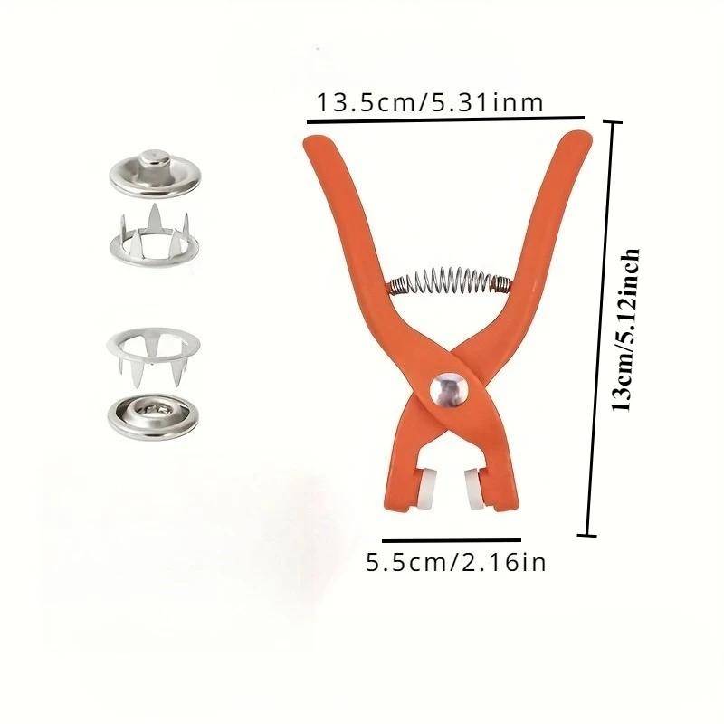 50PCS A Set of Stainless Steelsnap Plierswithvarious Sewing Metal Snaps and Installation Tool Bags for Clothes Complete Snap Set