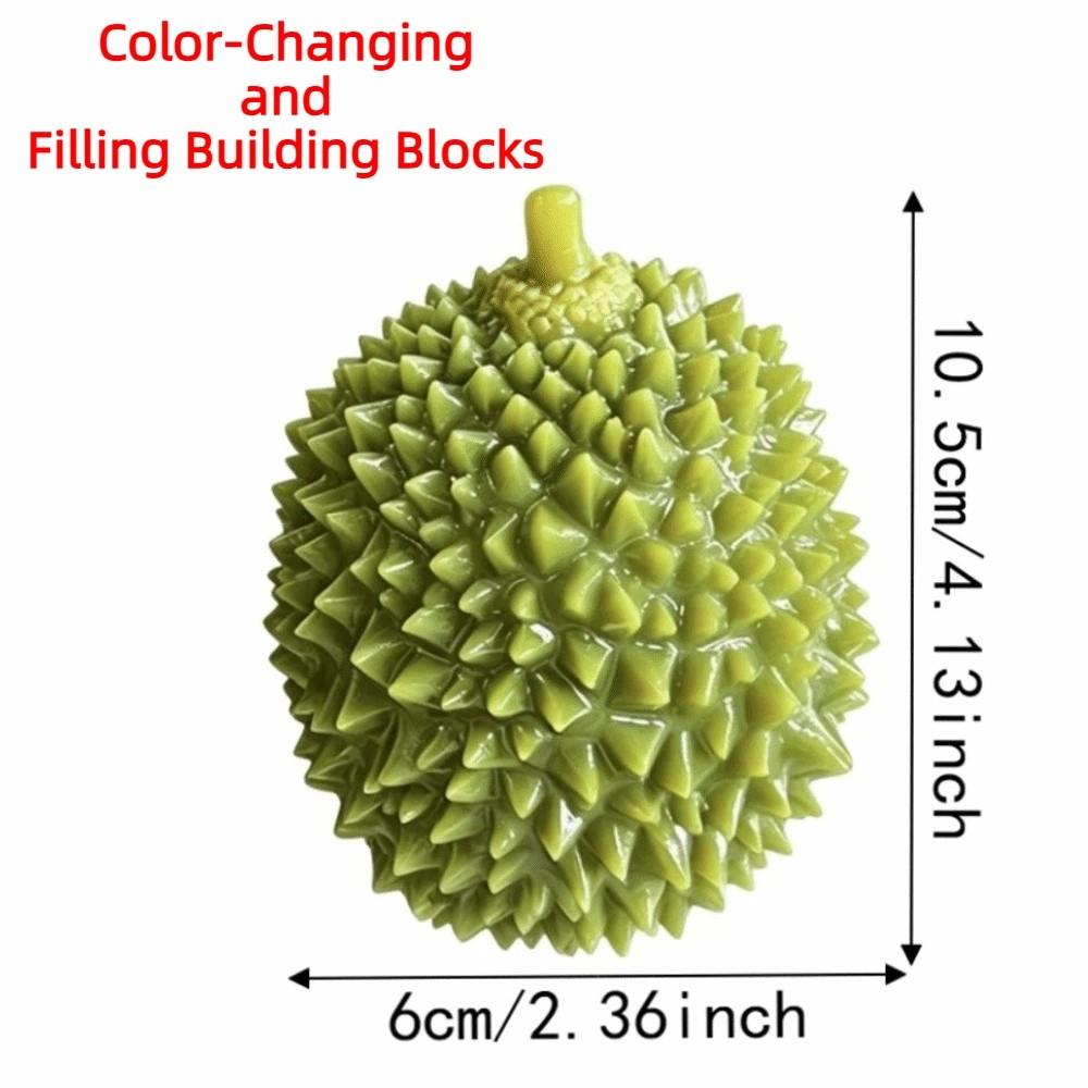 Crunchy Crackling Durian Squishy Toy Soft TPR Fidget Toy Novelty Fruits Pinch Home Decoration
