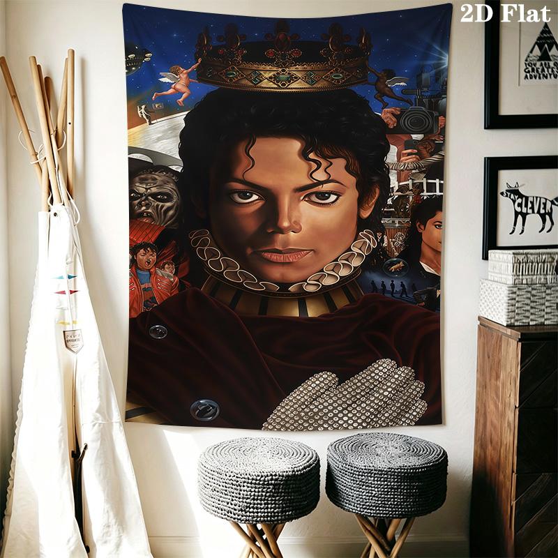 Michael Jackson Pop Art Icon Tapestry Fashion Print Background Cloth Background Wall Hanging Cloth Soft Homestay Soft Decoration Tapestry