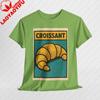 Croissant Retro Comic T Shirt Unisex Vintage French Pastry Graphic Tee Funny Breakfast Style Gift For Her Bold Brunch Lover